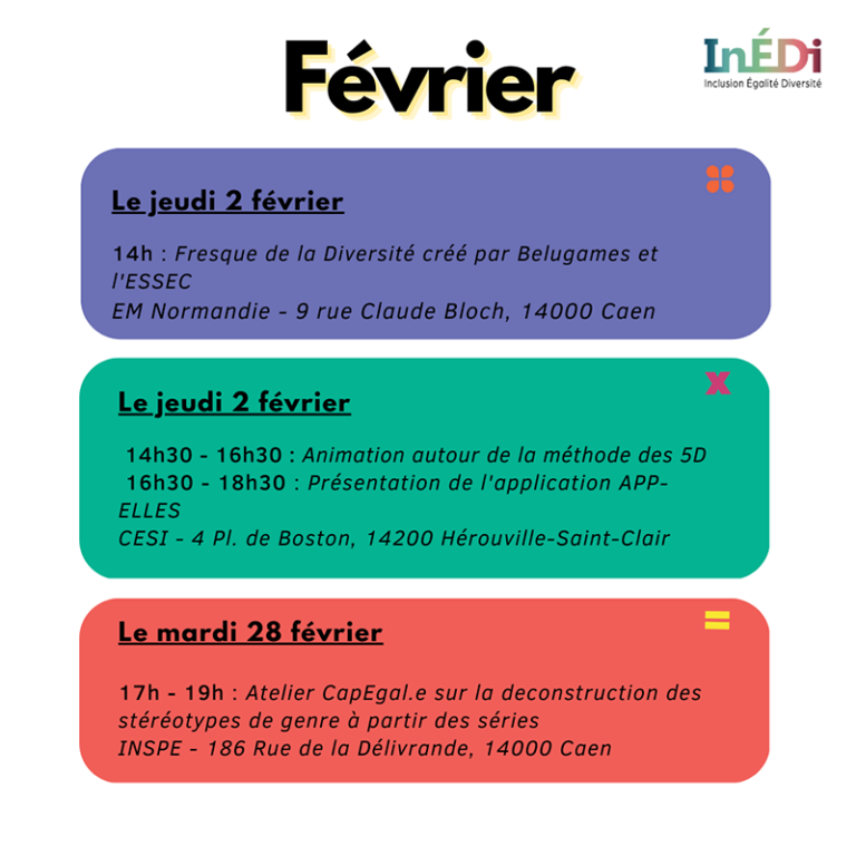Programme Inédi février 2023