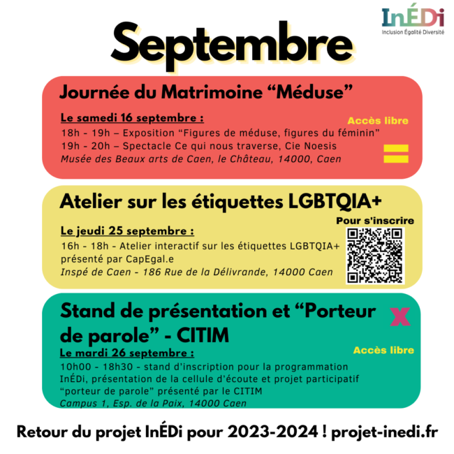 Programme de Septembre InÉDi