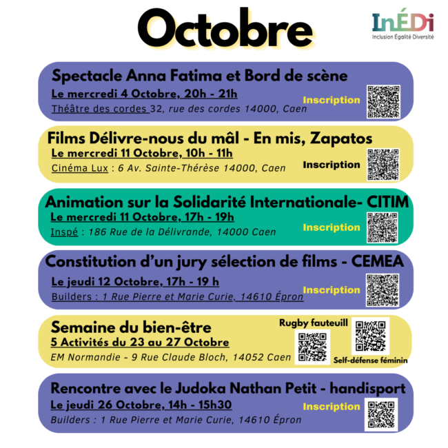 Programme d’Octobre