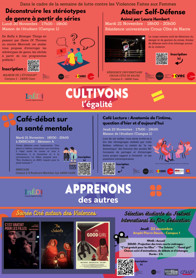 Affiche Semaine de lutte contres les violences faites aux femmes(1)